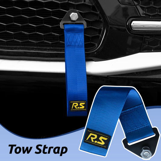 ya 2 6.26.2 Car Tow Rope High Strength Racing Sports Drift Rally Towing Blue Strap Belt Hook