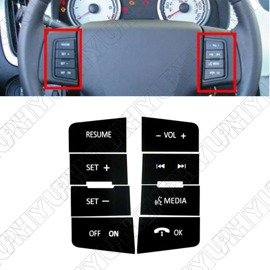 ya 13 1 Set Steering Wheel Button Repair Decal Stickers for Ford Focus 2008 2009 2010