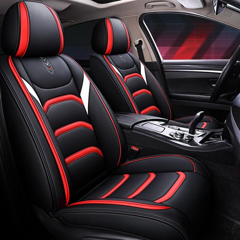 ya 12 5.22 Universal Deluxe Leather Car for SEAT Cover Front Air Cushion Full Surrounded Design