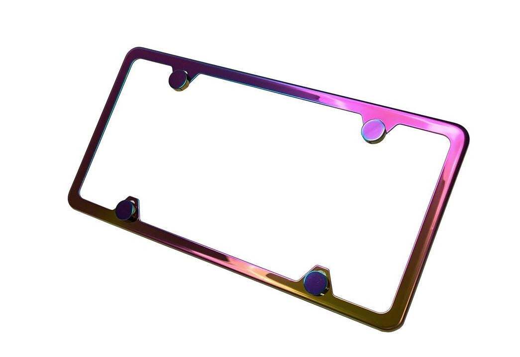ya 1 8.5.3 Car License Plate Frame Cover Hood Boot Black Carbon for Chrysler 