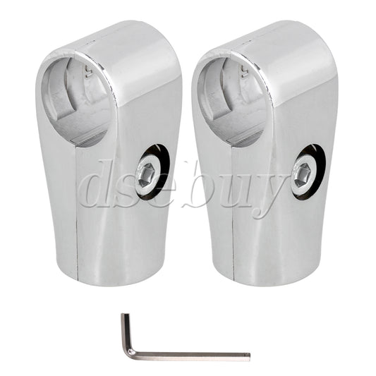 ya 14 2Pcs 25mm Inner Dia Two-way Shelf Display Rack Scaffold Tube Connector