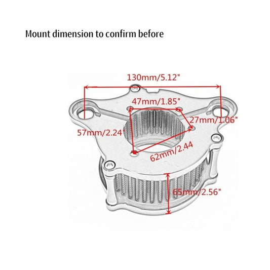 ya 8 5.26 Air purifier intake filter kit for Harley Davi for DS on Sportster XL883 XL1200 48 72
