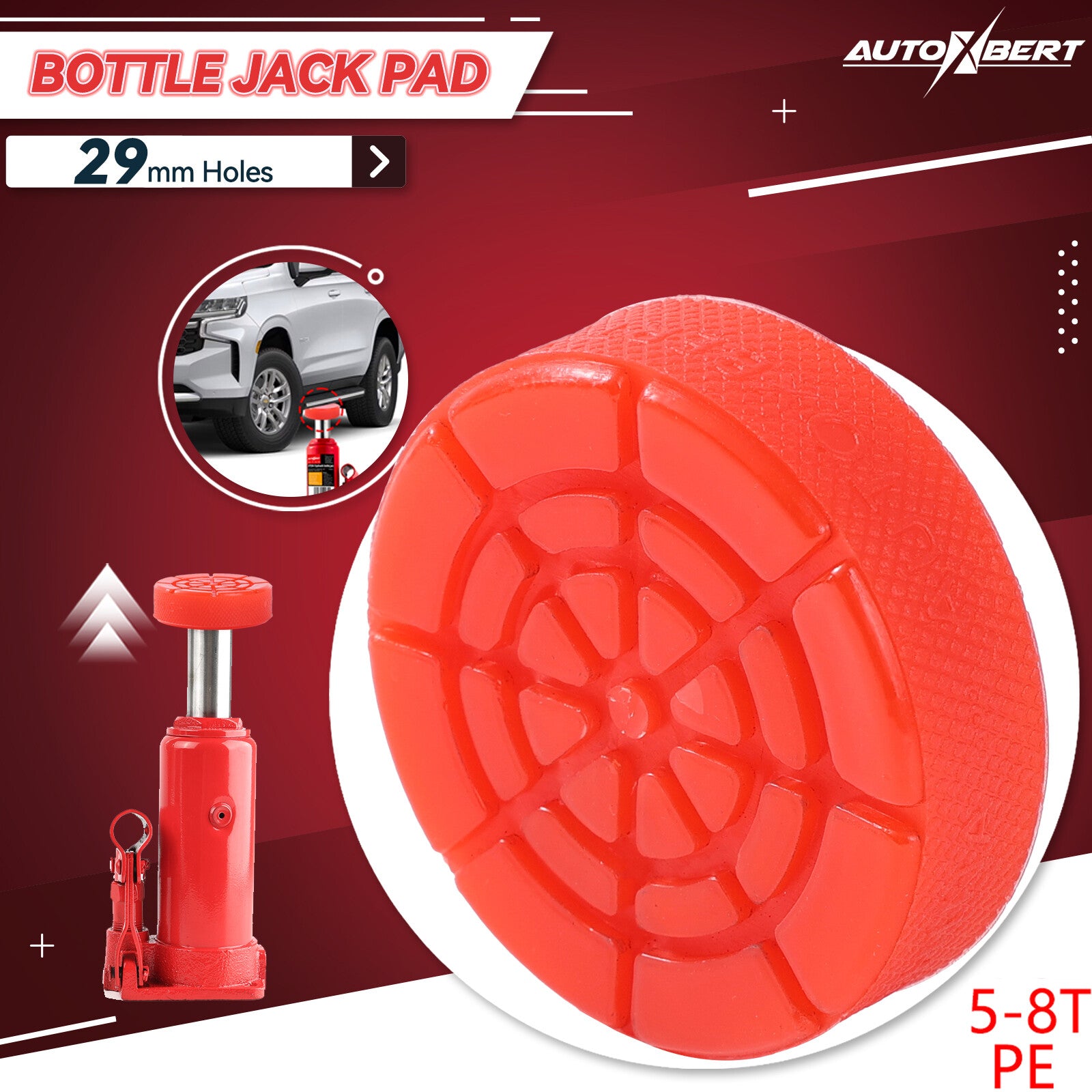 ya 1 6.30 Polyethylene Jack Pad Lift Car Damage Protection For Most 5-8 Ton Bottle Jacks