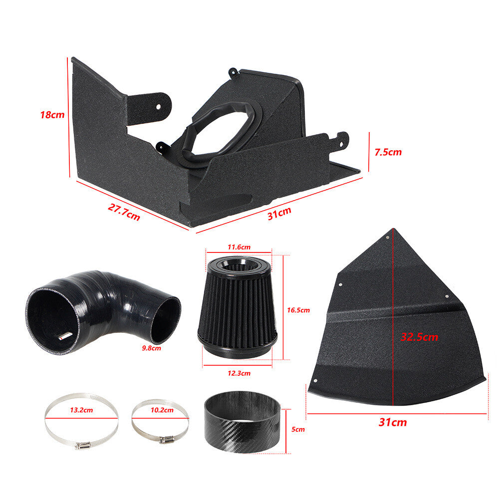 ya 5 8.7 Black Cold Air Intake Kit for BMW 320I 330I G20 G21 2019-2022 Aluminum Alloy