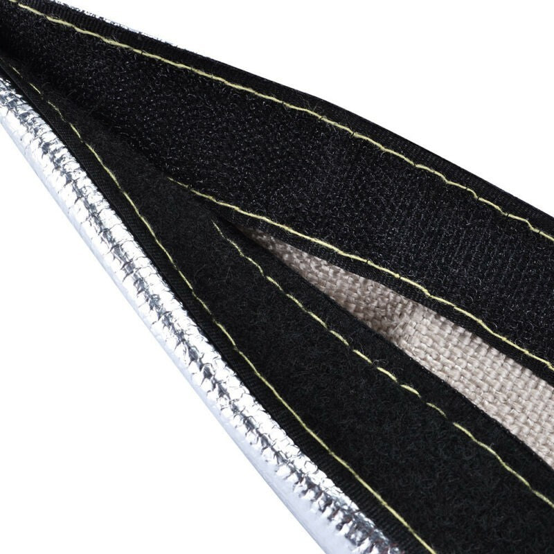 ya 5 8.7 Metallic Heat Shield Sleeve Silver Insulated Wire Hose Cover Wrap 3/4 X 6Ft