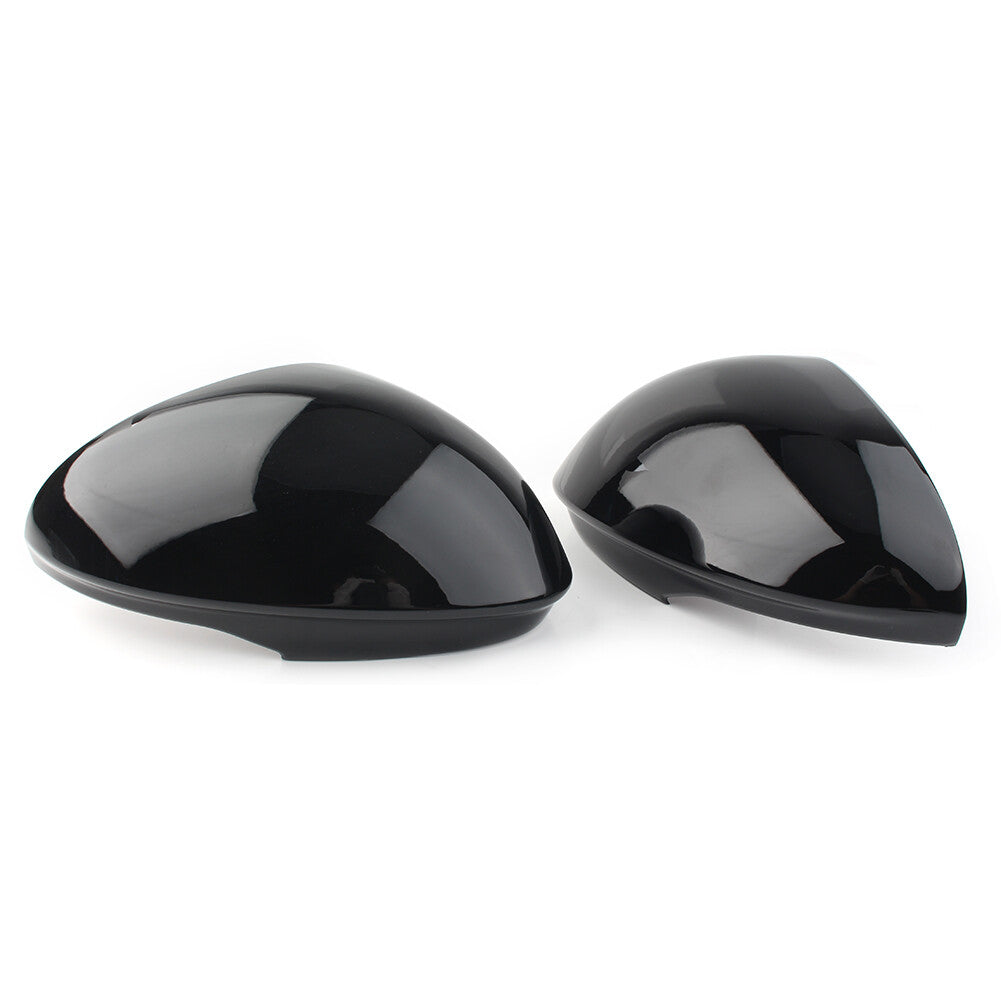 ya 2 6.29 Piano Black Car Side Rearview Mirror Cover Caps Fit for Alfa Romeo Giulia 2017-2024