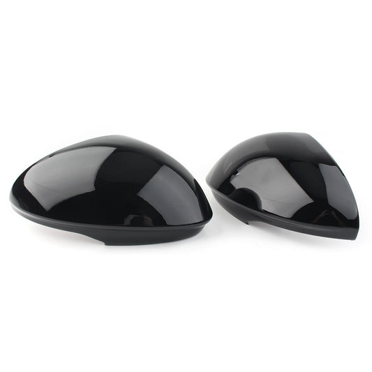 ya 2 6.29 Piano Black Car Side Rearview Mirror Cover Caps Fit for Alfa Romeo Giulia 2017-2024