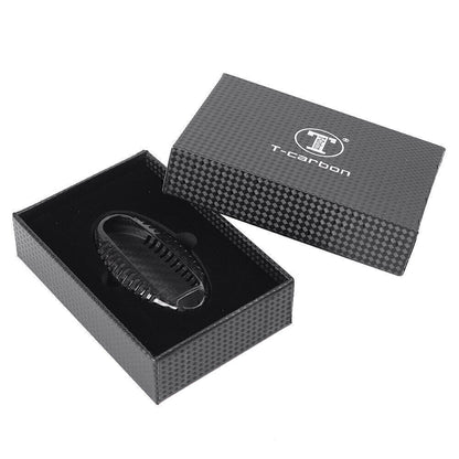 ya 5 8.7 Remote Fob Key Case Shell Cover Carbon Fiber for Infiniti Q50 Q70 Q60 G37 Black