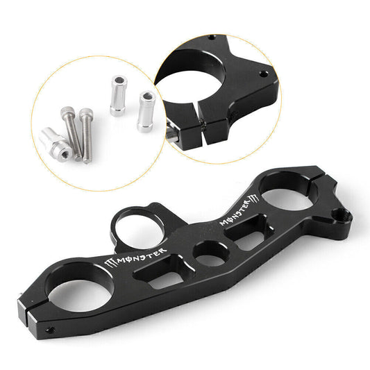ya 1 7.8 for Kawasaki ZX6R Black Upper Triple Tree Front End Upper Top Clamp