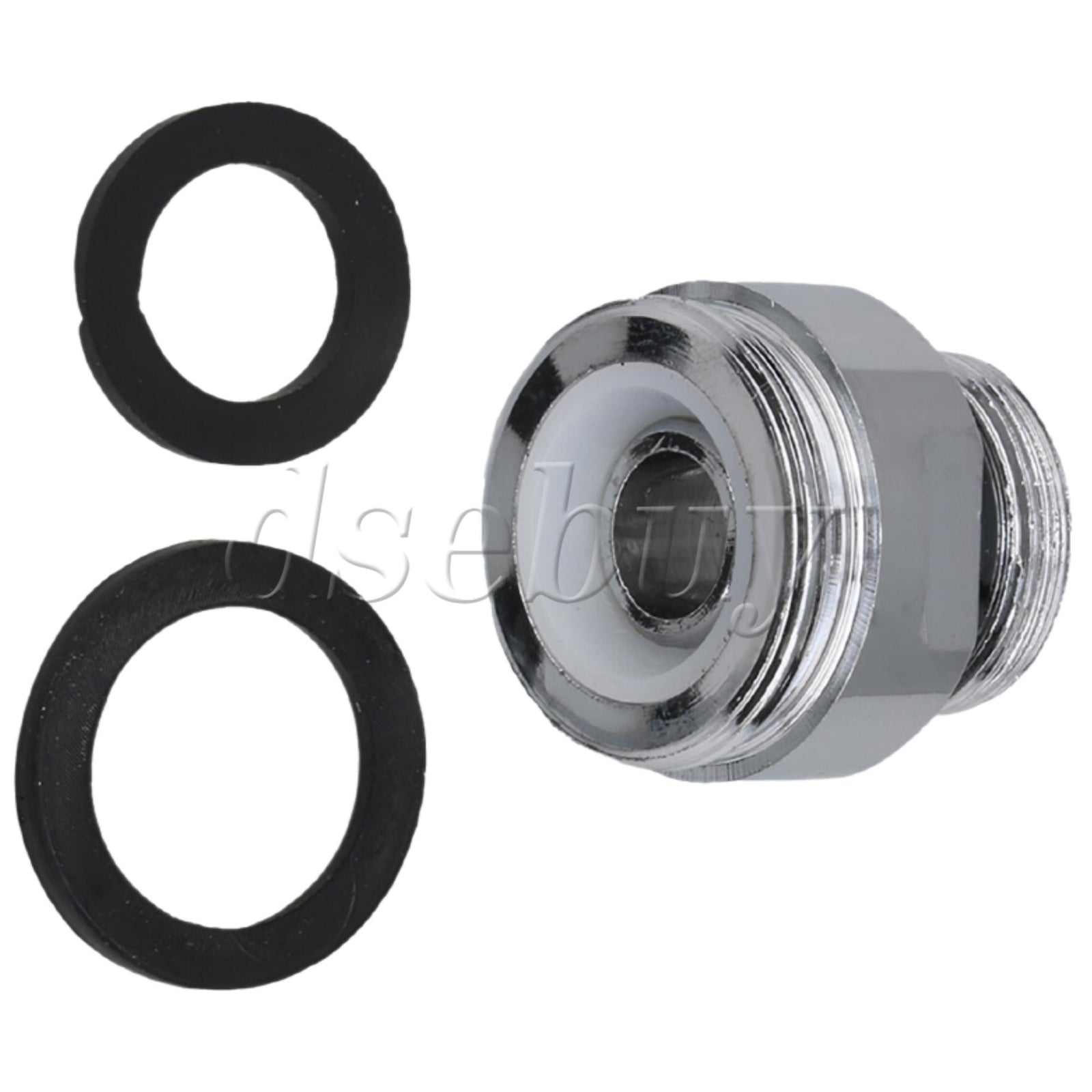 ya 14 2Pcs Faucet Garden Hose Adapter Kit Sink Swivel Attachments 18 to 22mm Silver