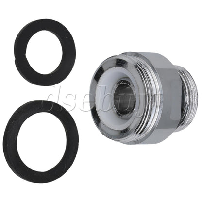 ya 14 2Pcs Faucet Garden Hose Adapter Kit Sink Swivel Attachments 18 to 22mm Silver