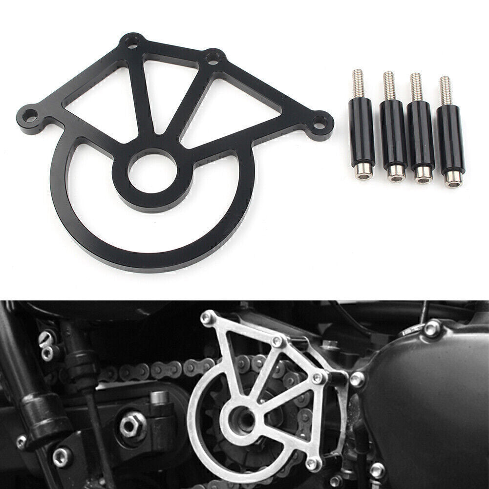 ya 5 8.7 For 2007-14 Thruxton 900 Sc for Ram bler 2006-14 Black Sprocket Cover Chain Protection