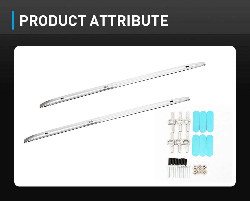 ya 5 8.7 Screws Locking Luggage for Toyota Fortuner Alu for Mini um Rack Side Rails Roof Rack