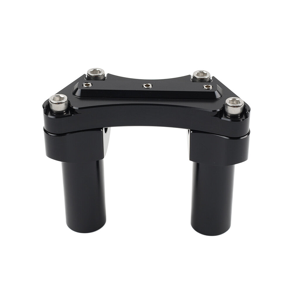 ya 5 8.7 3.5 Straight Handlebar Riser & Top Clamp Black for Harley Dyna Tour Road Glide