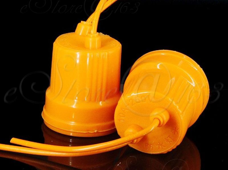 ya 14 2x Ceramic Cap Waterproof E27 Screw Droplight Outdoor Garden Lamp Base Holder