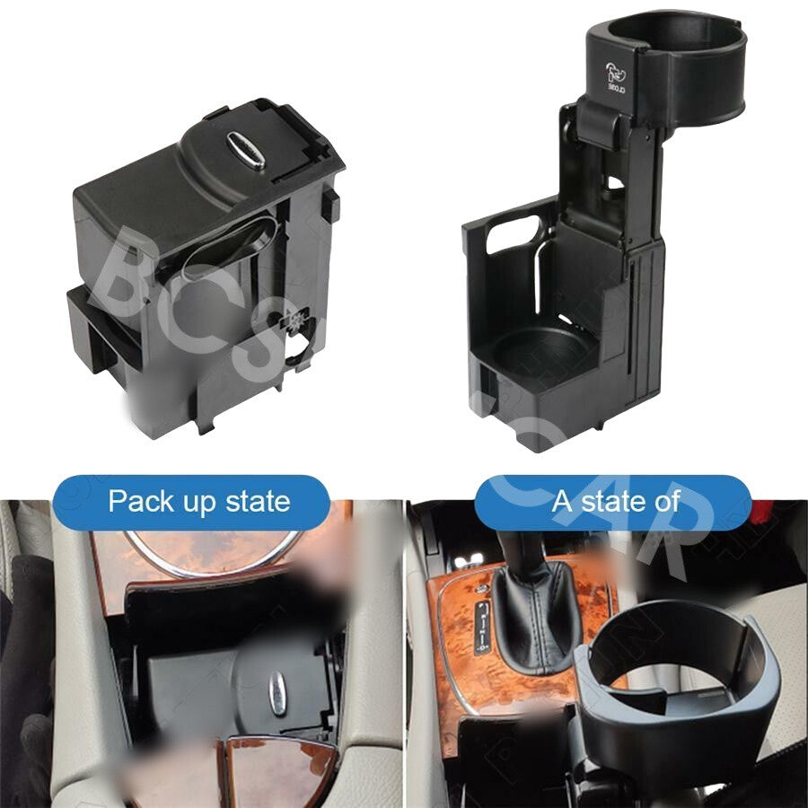 ya 4 6.21 Console Cup Holder Insert Dual Drink Fit for Mercedes-benz W211 E320 E350 E500
