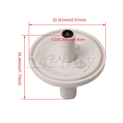 ya 26 Plastic White Dryer Timer Control Knob WE01X10160 Replacement for WSM2700HAWWW