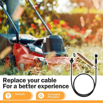 ya 14 Solid Deck Clutch Cable 45Inch Stainless Steel Rubber for Riding Mowers