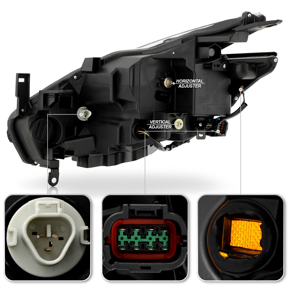 ya 11 10.28 LED Projector Headlight Headlamp Passenger For 2015-2018 Murano Platinum n
