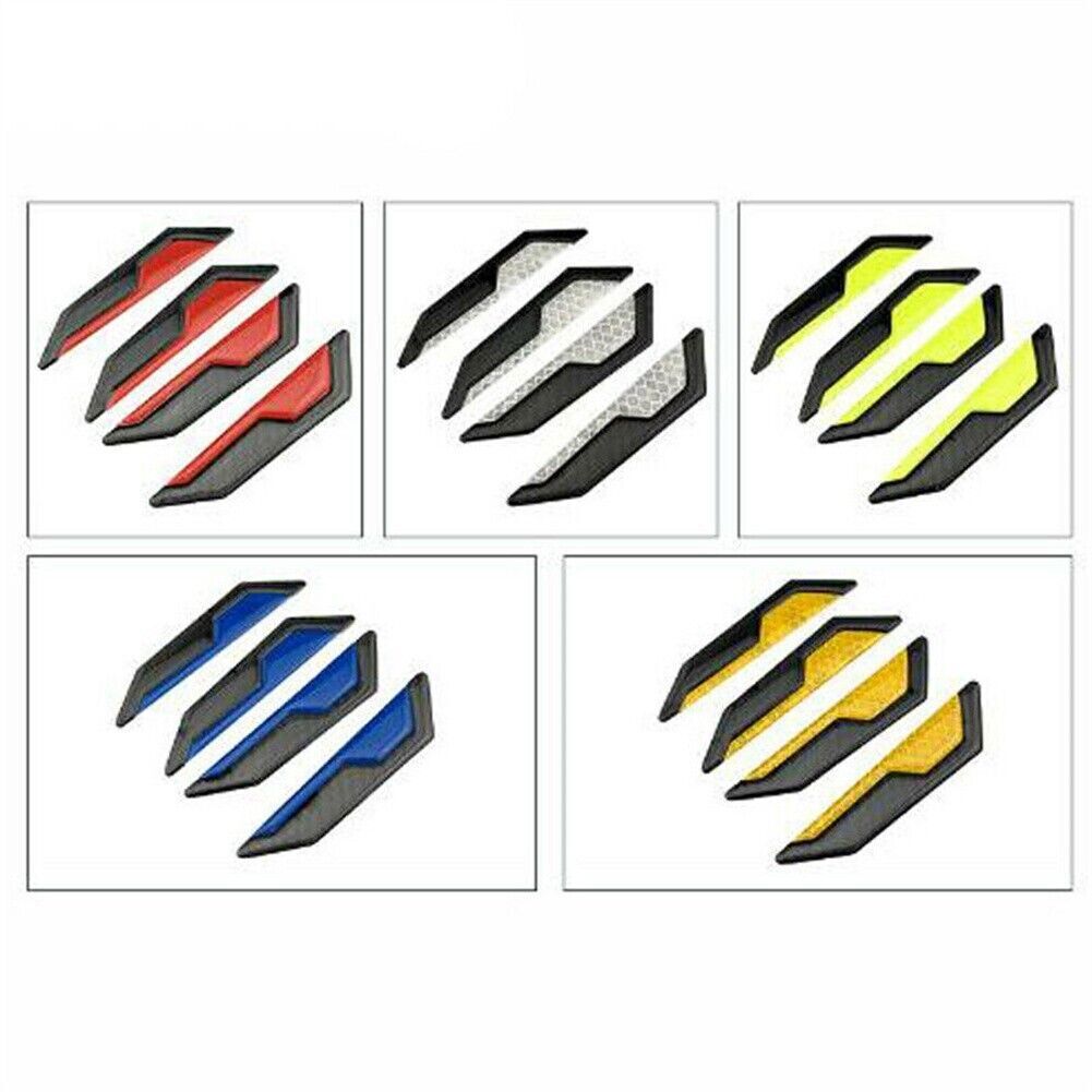 ya 1 7.8 Reflective/Carbon Fiber Car Side Door Edge Protector Guard Sticker 10.5x2.3cm