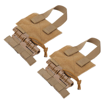 ya 26 Tan 2pcs Outdoor Quick Release Cummerbund MOLLE Removal Buckle Nylon Portable