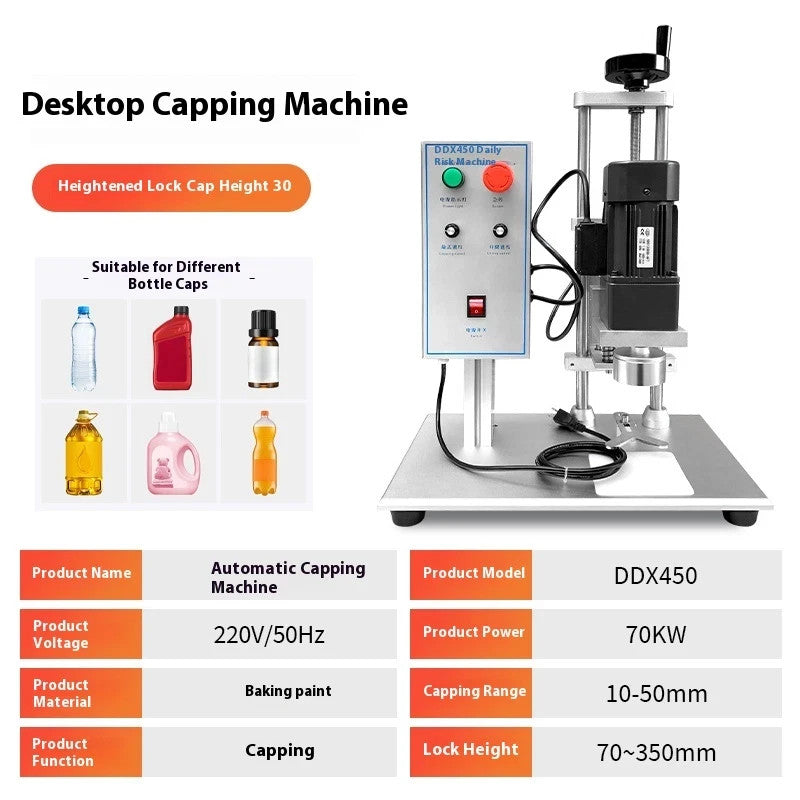 ya 14 220v Automatic Electric Plastic Cap Medicine Bottle Capping Machine X-450