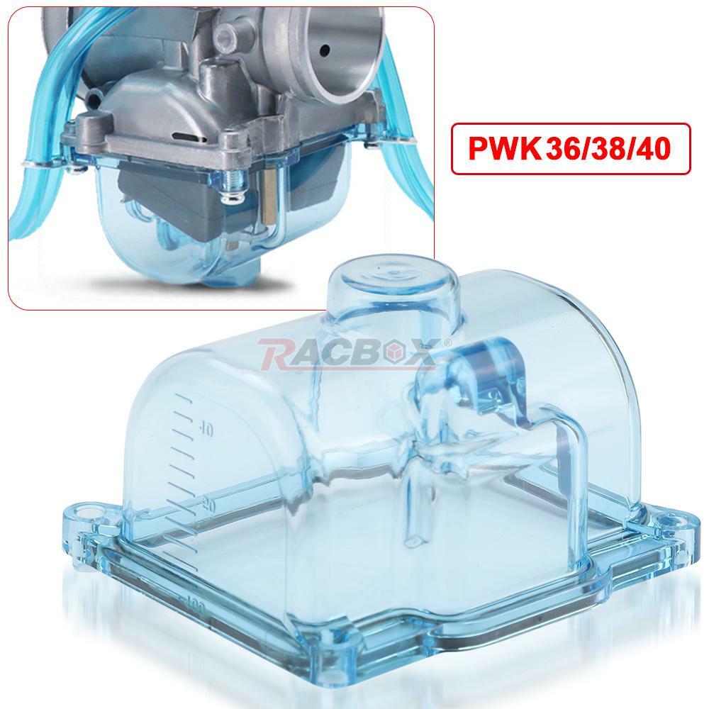 ya 4 6.17 Blue Plastic Transparent Carburetor Float Bowl For PWK 36 38 40mm Big Bore Carb