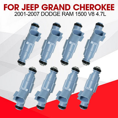 ya 1 8.12 baidi Fuel Injectors Gas Set Of 8 for Jeep Grand Cherokee 2001-07 for Dodge for Ram 1500 V8