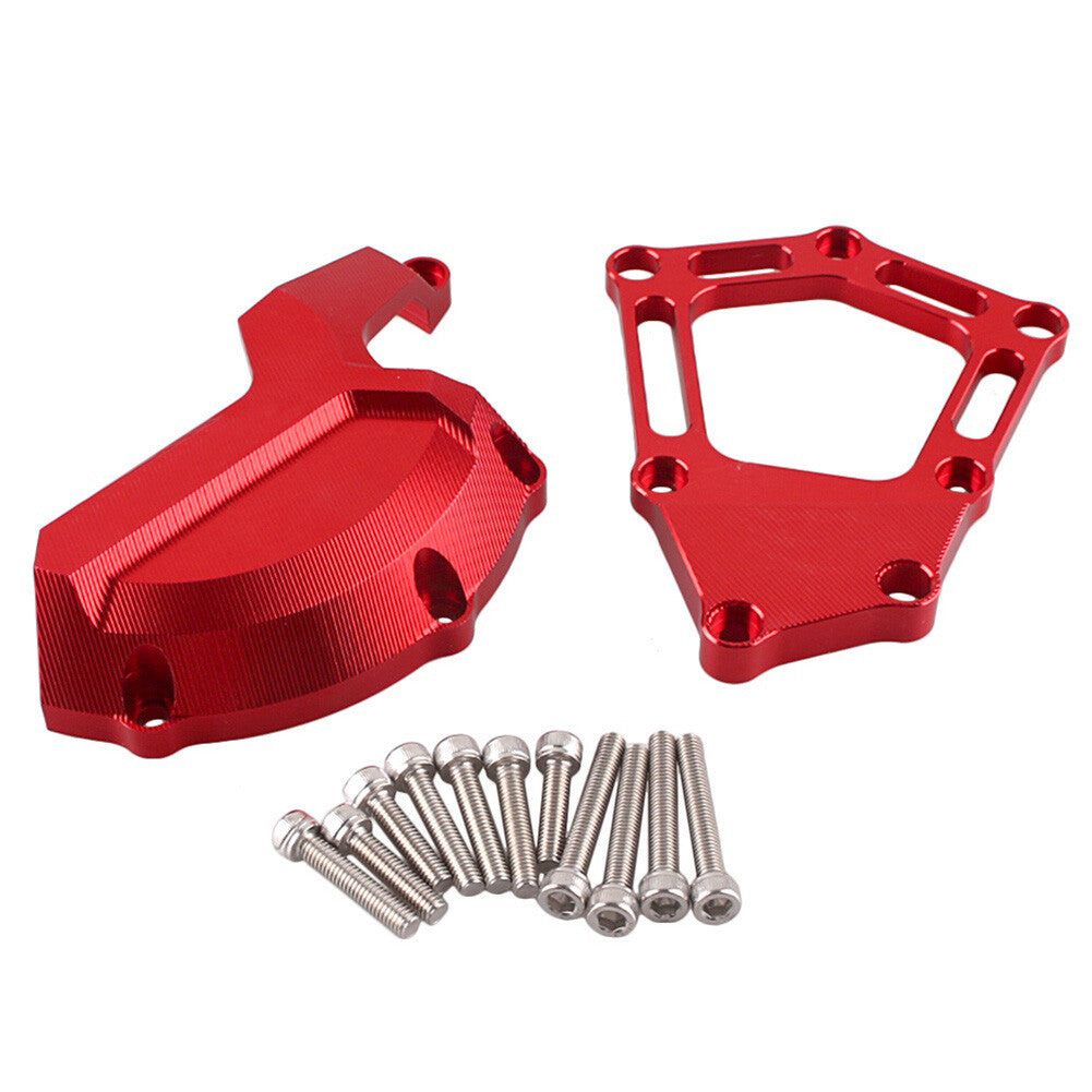 ya 3 6.23 Engine Stator Starter Cover Slider Protector Set Fit for BMW S1000RR 2009 - 2014 Red