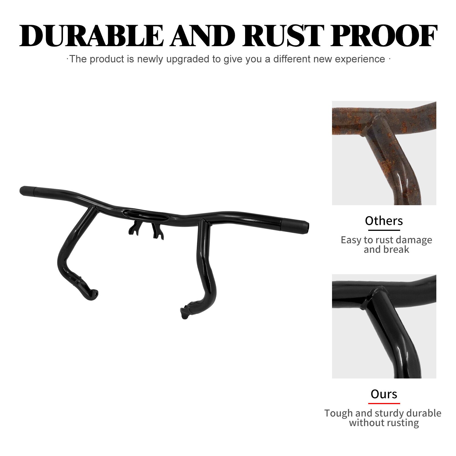 ya 5 8.7 Flat-out Front Engine Guard Crash Bar for Harley Touring Road Street Gilde 14-25