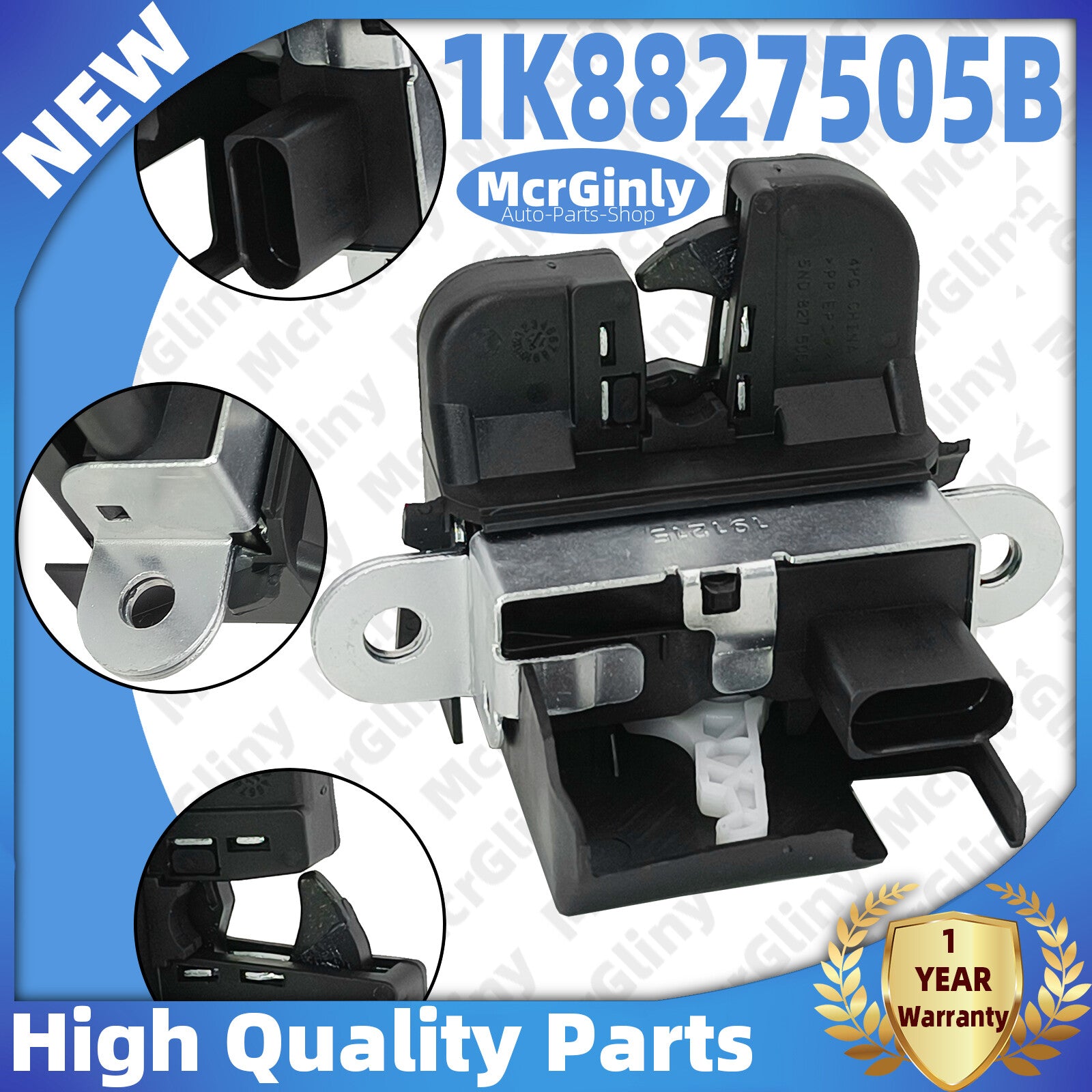 ya 6 6.12 Rear Trunk Lid Lock Latch for VW for Tiguan for JETTA for Golf CCTA CBTA CJAA 1K8827505D
