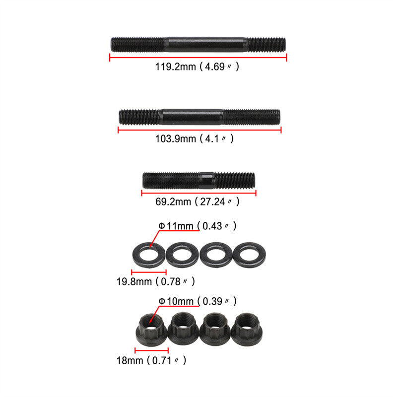 ya 5 8.7 Cylinder Head Stud Kit for Chevy Small Block SBC 265 267 283 302 305 PCE279.1001