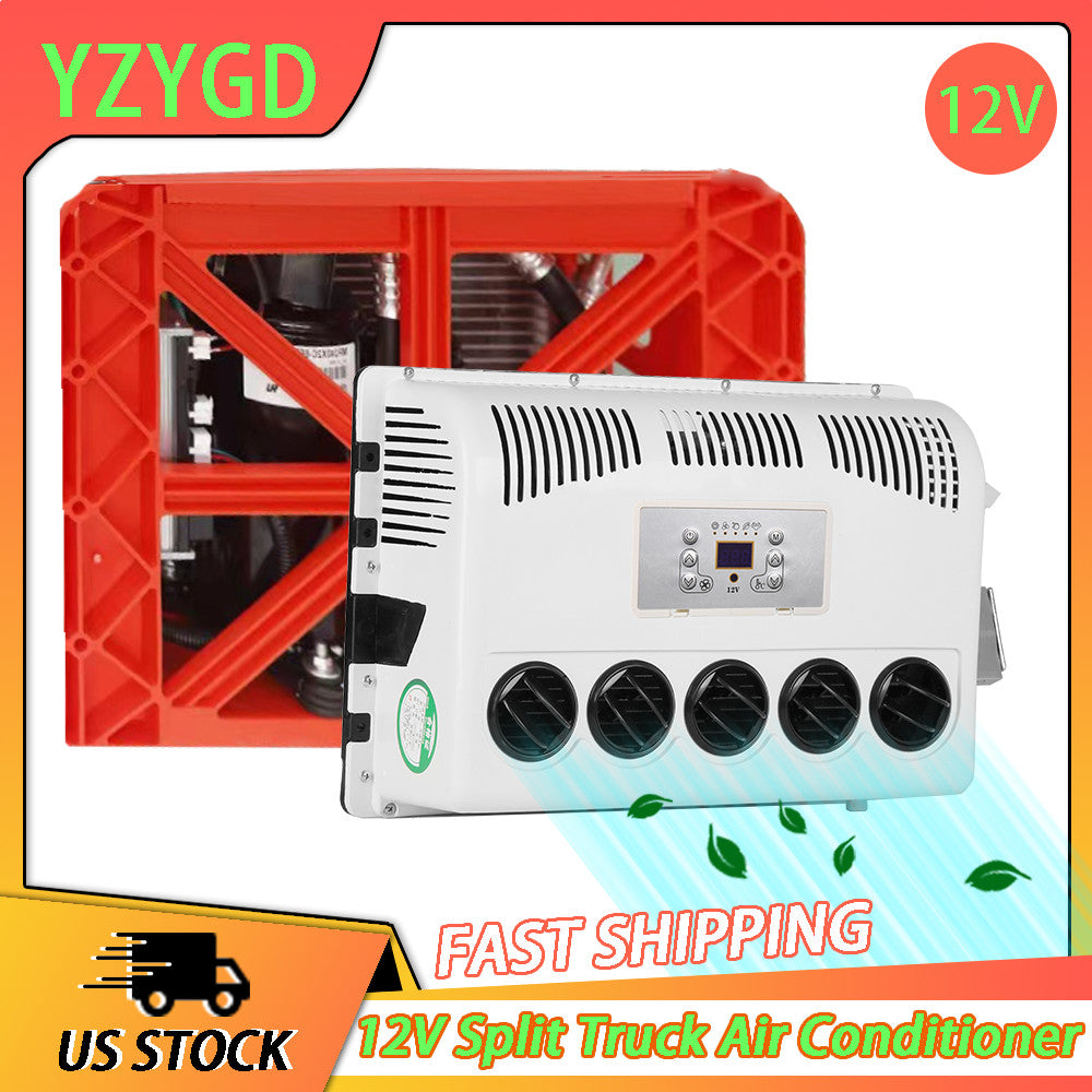 ya 1 7.7 12V 12000BTU Air Conditioner For Engineering Truck Bus RV Caravan Split Car A/C