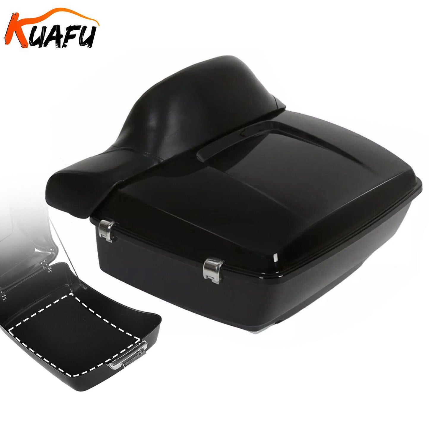 ya 12 5.21 King Tour Pack Pak Trunk Backrest for Harley Touring Street Road Glide 2014-25