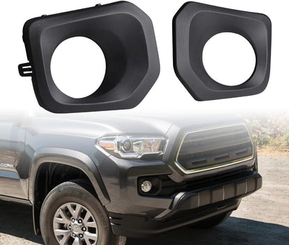 ya 10 10.28 Pair Bumper Fog Light Cover Bezel Left & Right Side For Tacoma 2016-22 n