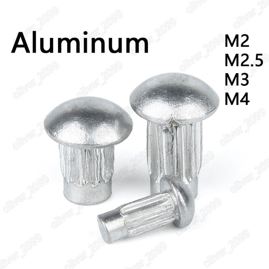 Aluminum Rivets For Name Plate Round Head Solid Rivets M2 M2.5 M3 M4