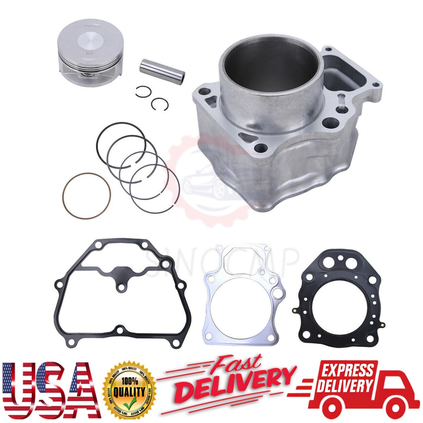ya 27 7.2 Cylinder Piston Rings Gasket Kit for Honda Rancher 07-18 12315-HP5-601 TRX420