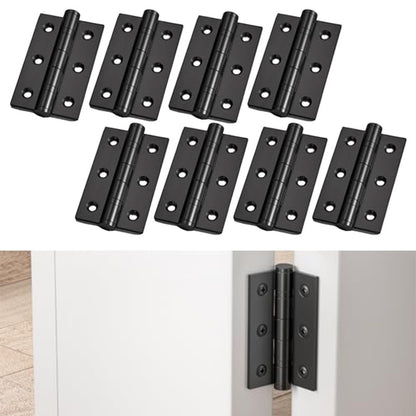 ya 14 8 PCS Door Hinges Black Finish with Ball ings for Cabinets and Doors