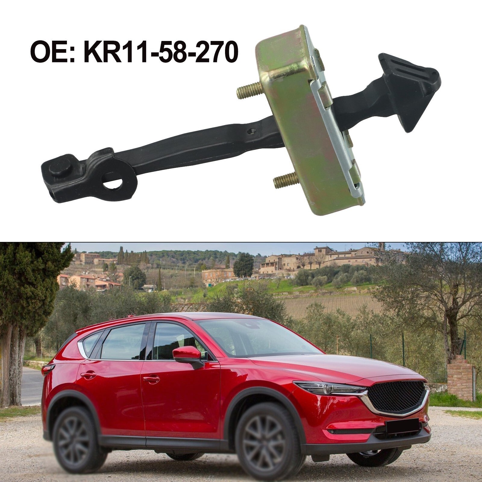 ya 7 6.10 Front Door Check Stop Hinge Strap for for Mazda for CX-5 2013-2015 KR11-58-270