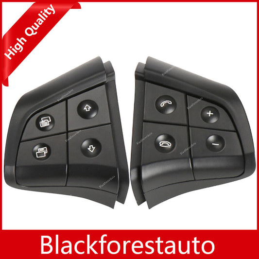 ya 13 Qty 2 Fit for Mercedes-Benz W164 W251 W245 Steering Wheel Switch 4 Button Black