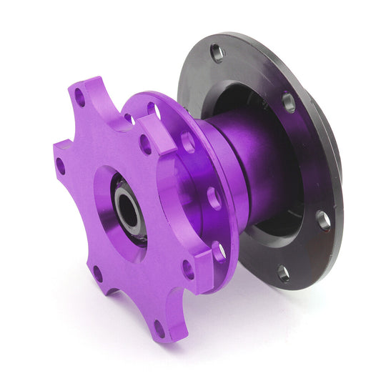 ya 8 5.27 Sports Steering Wheel Quick Release Buckle Boss Hub Adapter Purple Universal 