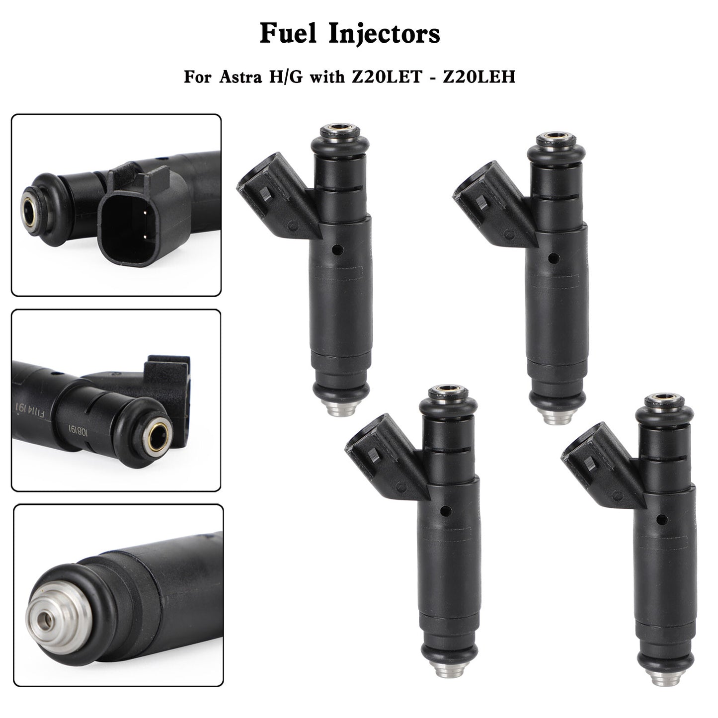 ya 1 8.5.4 4PCS Fuel Injectors for Vauxhall VXR Z20LEH Z20LET GSI ASTRA for Opel 630CC