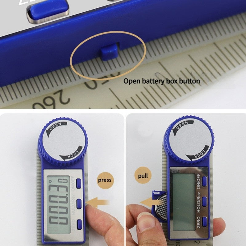ya 14 Stainless Steel Angle Measurement Tool with Two Scale Auto Shutdown Locking Knob