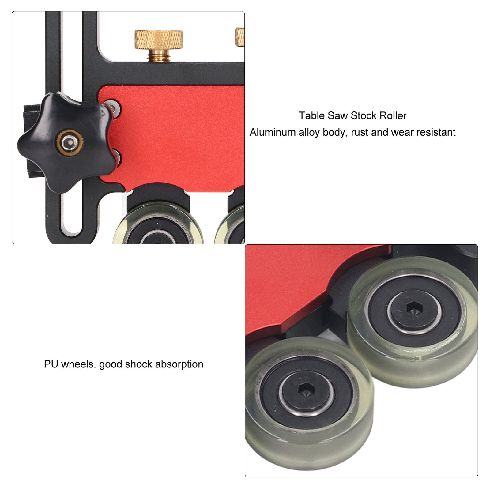 ya 26 Table Saw Stock Roller Woodworking Sliding Feeding Guide Roller iliary