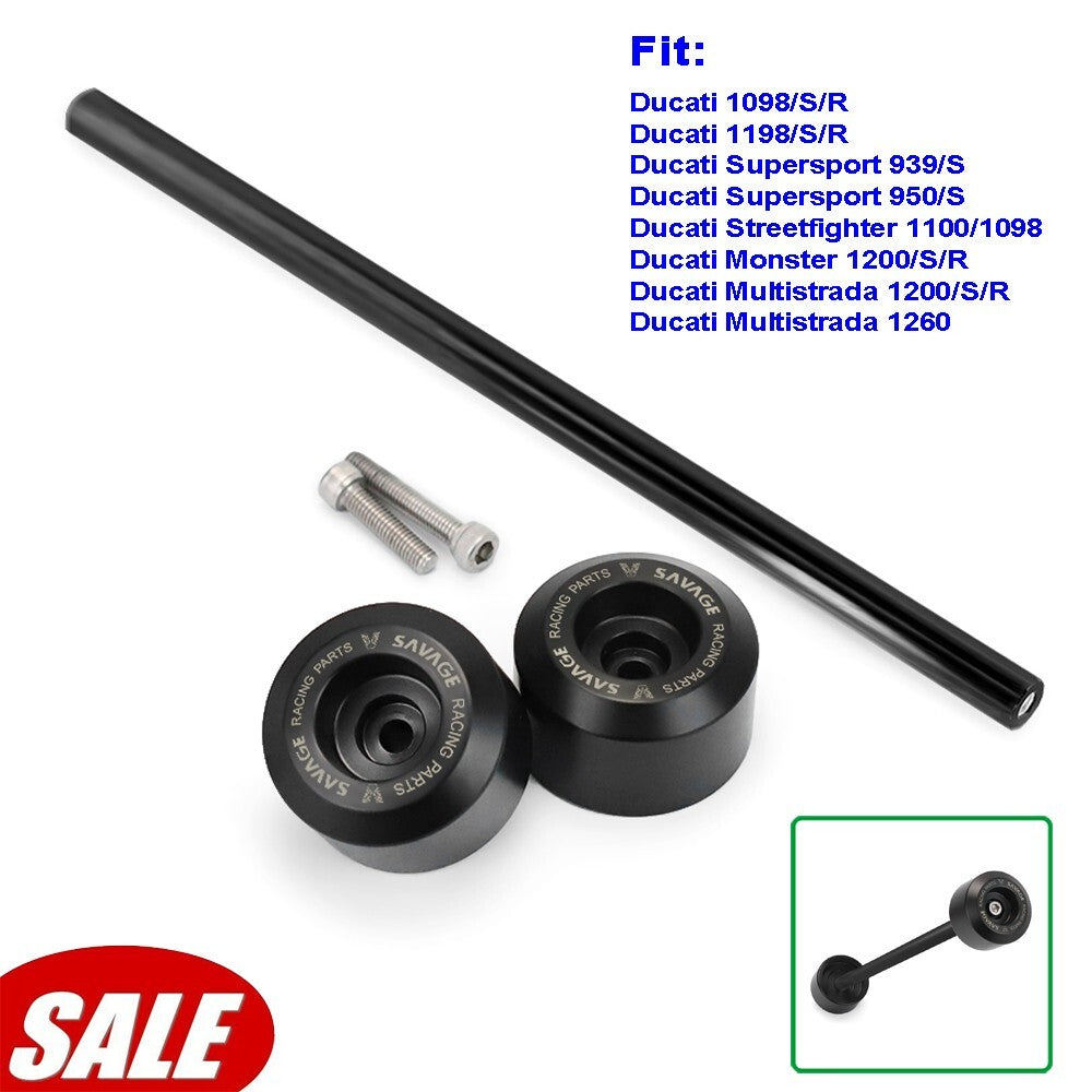 ya 1 7.13 for Ducati 1098 Streetfighter 950/S Rear Wheel Fork Slider Guard Crash Protector