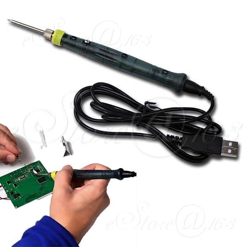 ya 25 Mini Portable USB 5V 8W Soldering Iron Kit PIR Touch Switch for SMD Field Work