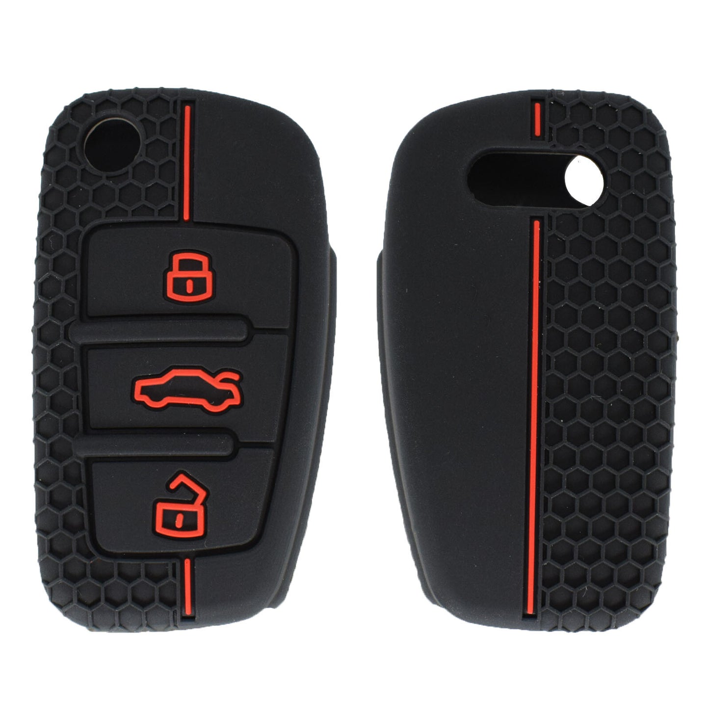 ya 5 8.7 Silicone Key Cover Shell Fob Case for Audi A1 S1 A3 S3 A4 A6 RS6 TT Q3 Q7 Rubber