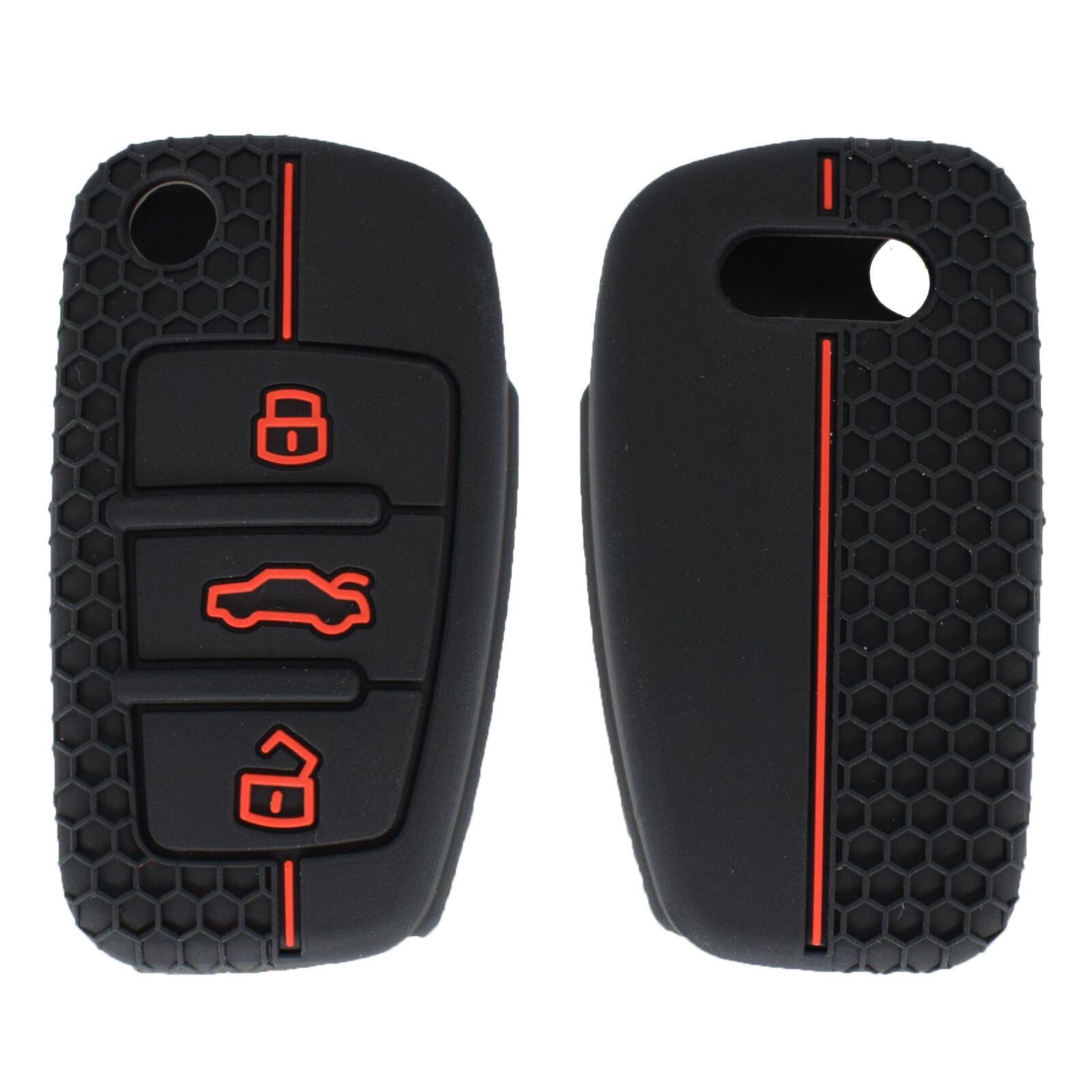 ya 5 8.7 Silicone Key Cover Shell Fob Case for Audi A1 S1 A3 S3 A4 A6 RS6 TT Q3 Q7 Rubber