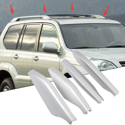ya 5 8.7 for for Lexus GX470 2003 - 2009-4pcs Silver Roof Rack Rail End Cover Replace Shells