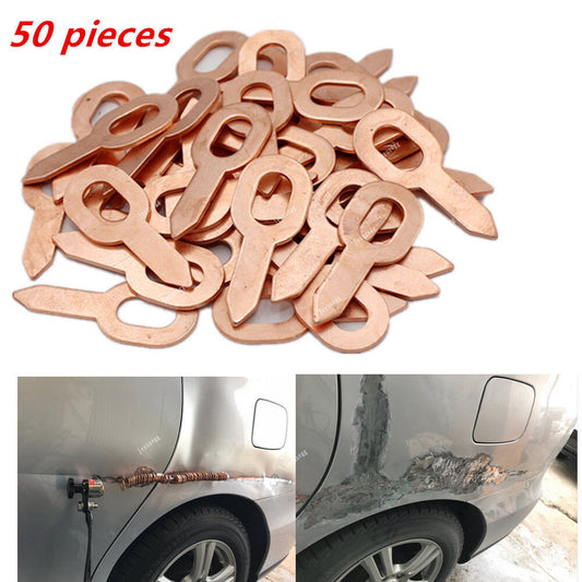 ya 1 6.30 50X Copper Plated Dent Puller Rings For Spot Welding Soldering Car Body Panel